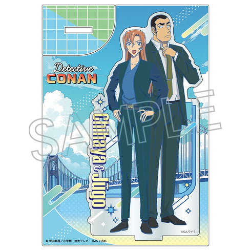 "Detective Conan" Newtro Pop Acrylic Stand: Chisoku Hagiwara & Shugo Yokomizo