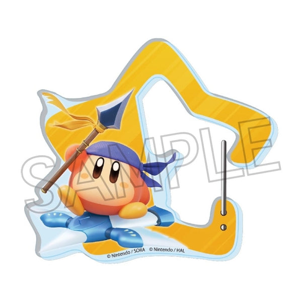 "Kirby's Air Rider" Star-Shaped Carabiner B: Bandana Waddle Dee & Wing Star
