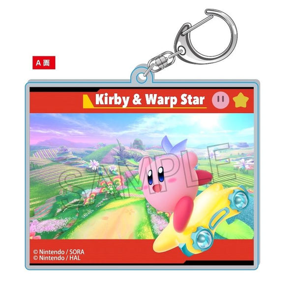 "Kirby's Air Rider" Kirby Changing Keychain A: Red
