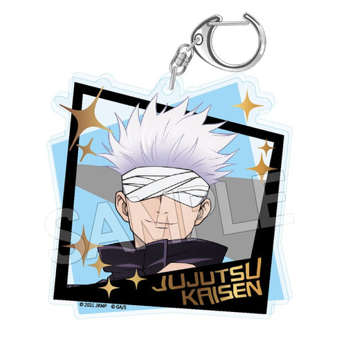 "Jujutsu Kaisen" 5th Anniversary Foil-Stamped Acrylic Keychain: Satoru Gojo (Jujutsu Kaisen: The Movie 0)