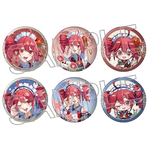 『重音テト』和風モダンカフェ 缶バッジ BOX(6個入)