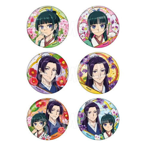 『薬屋のひとりごと』フラワーモチーフVol.3 缶バッジ BOX(6個入)