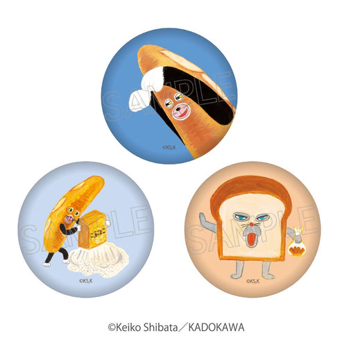 『パンどろぼう』ミニ缶バッジセット パンどろぼう&なぞのフランスパン