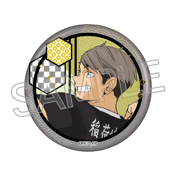 『ハイキュー!!』切り絵シリーズVol.7 和紙風缶バッジ 宮 治