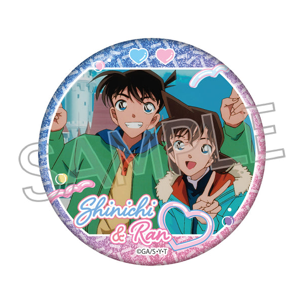 『名探偵コナン』グリッター缶バッジ -couples!- 工藤新一&毛利蘭