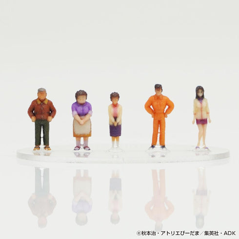 《乌龙派出所》1/150比例手办5件套A008 两津银次A/两津由惠A/大原良子A/本田改装版A/本田伊步A