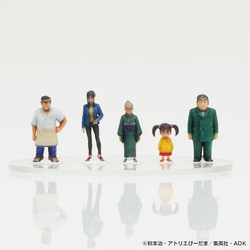 《烏龜少年》1/150 手辦5體套組 A009 兩津勘吉 F/擬寶珠纏 A/擬寶珠夏春都 A/擬寶珠檸檬 A/秋本飛飛丸 A