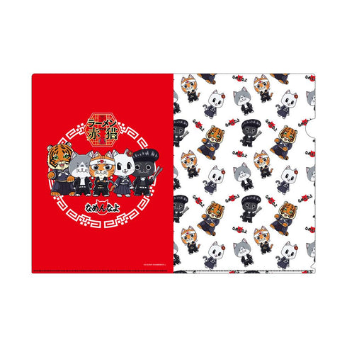 『ラーメン赤猫×なめ猫コラボ』クリアファイルセット A4