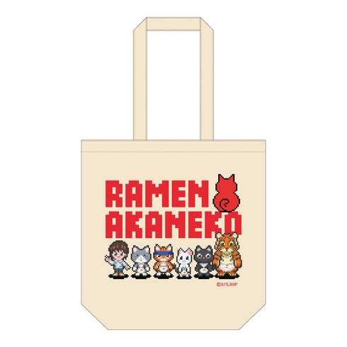 『ラーメン赤猫』ドット絵イラスト トートバッグ