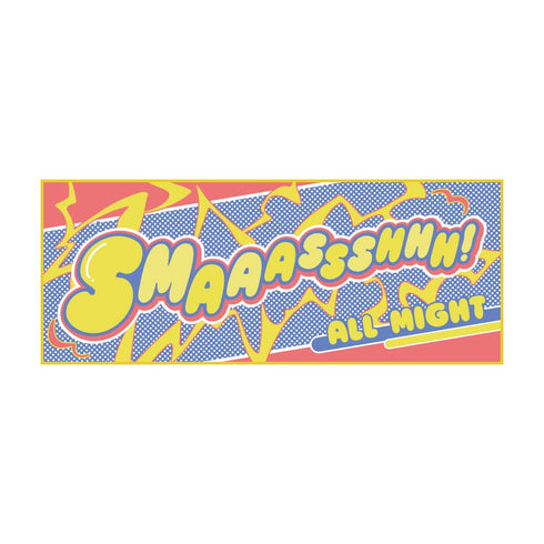 My Hero Academia 10th Anniversary Onomatopoeia Face Towel: All Might