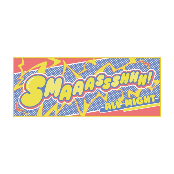 My Hero Academia 10th Anniversary Onomatopoeia Face Towel: All Might