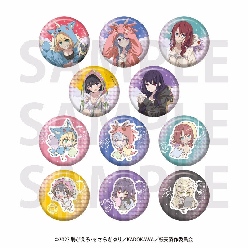 転生王女と天才令嬢の魔法革命』トレーディンググリッター缶バッジ