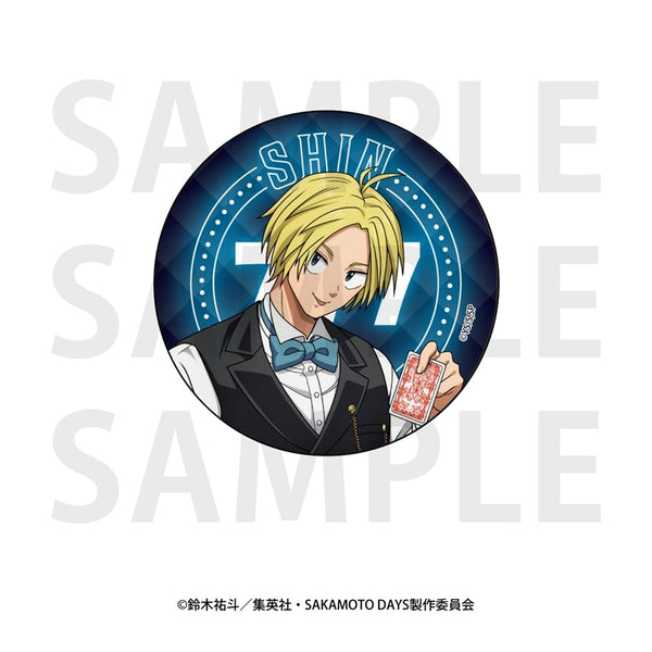 『SAKAMOTO DAYS』メタリック缶バッジ 描き下ろし等身「カジノディーラー」朝倉シン