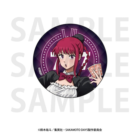 『SAKAMOTO DAYS』メタリック缶バッジ 描き下ろし等身「カジノディーラー」陸少糖