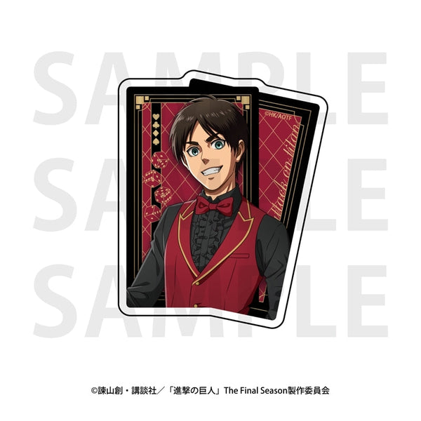 『進撃の巨人』ダイカットステッカー カジノディーラー エレン・イェーガー