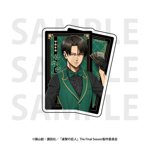 『進撃の巨人』ダイカットステッカー カジノディーラー リヴァイ