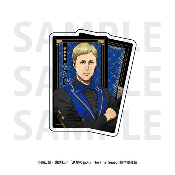 『進撃の巨人』ダイカットステッカー カジノディーラー エルヴィン・スミス