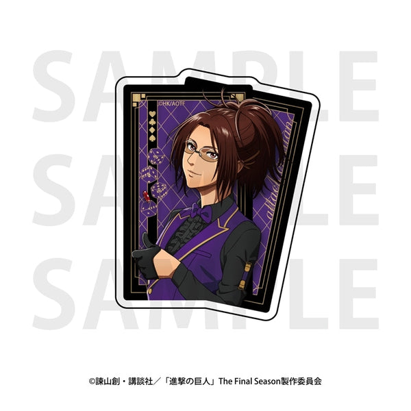 『進撃の巨人』ダイカットステッカー カジノディーラー ハンジ・ゾエ