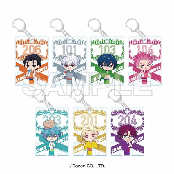 『超人的シェアハウスストーリー カリスマ』カリスマの湯めぐり トレーディング温泉鍵風キーホルダー【BOX】