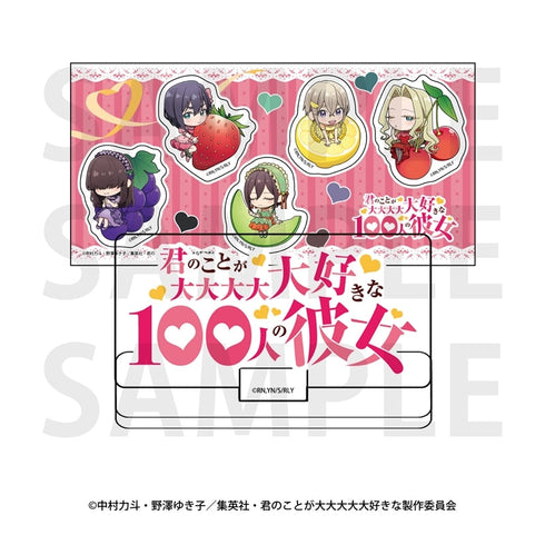 『君のことが大大大大大好きな100人の彼女』ロゴアクリルブロック&ステッカーセット