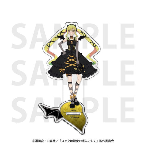 『ロックは淑女の嗜みでして』アクリルスタンド 描き下ろし等身 天使と悪魔 鈴ノ宮りりさ 悪魔ver.