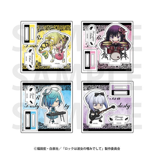 『ロックは淑女の嗜みでして』トレーディングミニキャラアクリルスタンド 描き起こしデフォルメ 天使と悪魔 (全4種)【BOX】