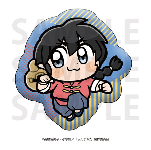 『らんま1/2×大川ぶくぶ』ダイカットクッション 早乙女乱馬