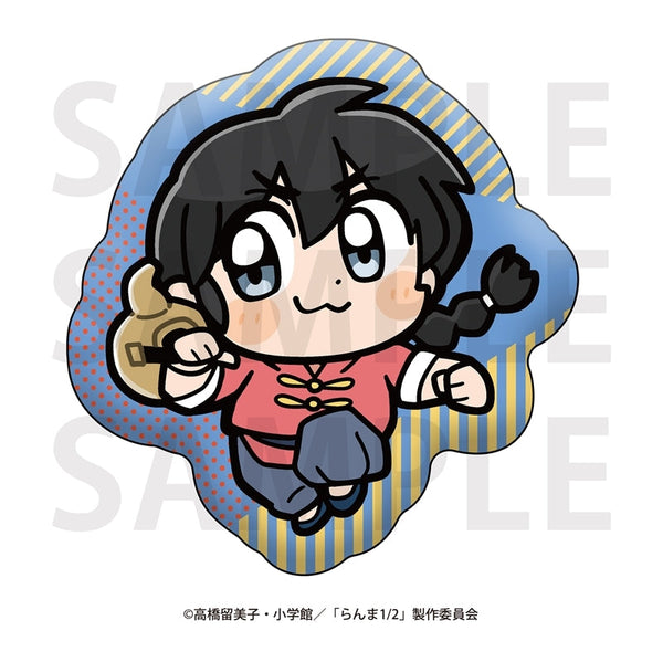 『らんま1/2×大川ぶくぶ』ダイカットクッション 早乙女乱馬