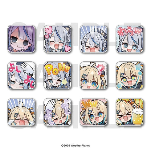 『WeatherPlanet』トレーディングスタンプ缶バッジ(全12種)【BOX】