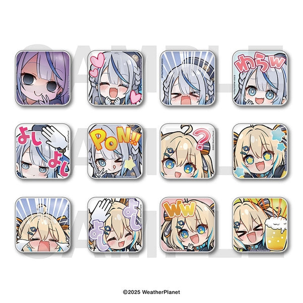 『WeatherPlanet』トレーディングスタンプ缶バッジ(全12種)【BOX】