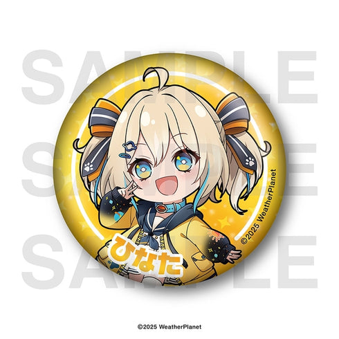 『WeatherPlanet』メタリック缶バッジセット