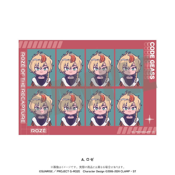 『コードギアス 奪還のロゼ』にゅーとろ 証明写真風ステッカー A ロゼ