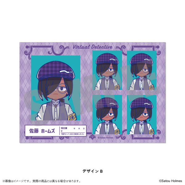 『佐藤ホームズ』証明写真風ステッカー にゅーとろ B