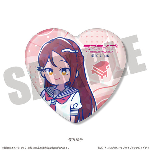 『ラブライブ!サンシャイン!!』ハート型缶バッジ にゅーとろ【BOX】