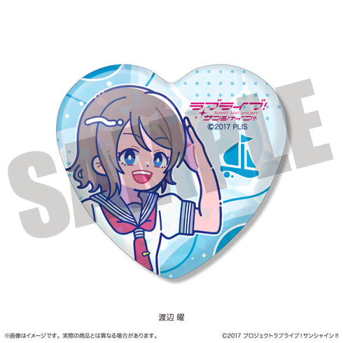 『ラブライブ!サンシャイン!!』ハート型缶バッジ にゅーとろ【BOX】