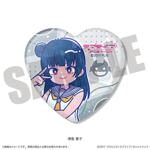 『ラブライブ!サンシャイン!!』ハート型缶バッジ にゅーとろ【BOX】