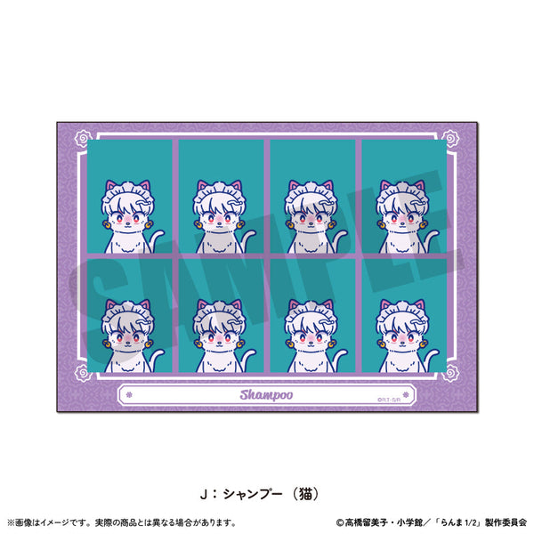 『らんま1/2』証明写真風ステッカー にゅーとろ 第2弾 J シャンプー(猫)