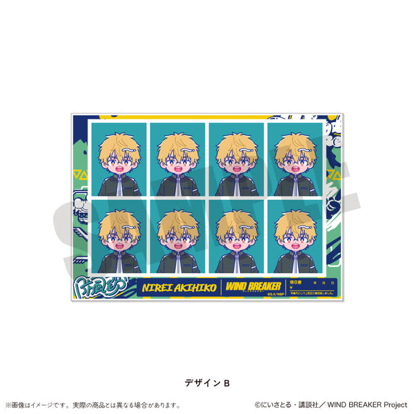 『WIND BREAKER』にゅーとろ 証明写真風ステッカー B 楡井秋彦