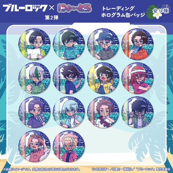 『ブルーロック』トレーディングホログラム缶バッジ にゅーとろ 第2弾【BOX】