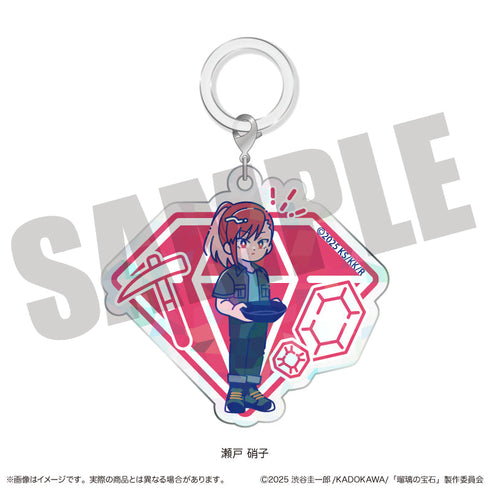 『瑠璃の宝石』にゅーとろ キラキラアクリルチャーム D 瀬戸硝子