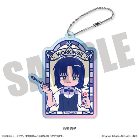 『WORKING!!』にゅーとろ オーロラアクリルキーホルダー E 白藤杏子
