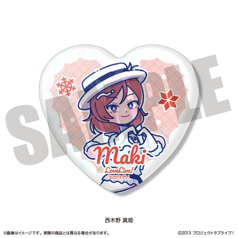 『ラブライブ!』にゅーとろ 第2弾 トレーディングキラキラハート缶バッジ【BOX】