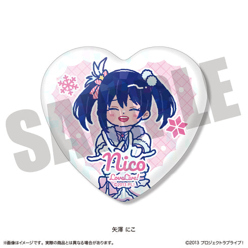 『ラブライブ!』にゅーとろ 第2弾 トレーディングキラキラハート缶バッジ【BOX】