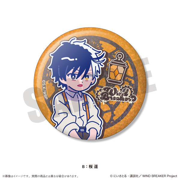 『WIND BREAKER』にゅ〜とろ バースデーグッズ 桜遥 キラキラ缶バッジ B