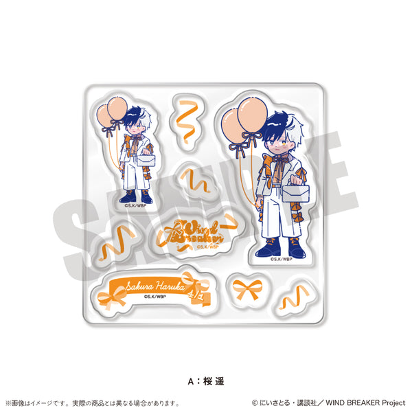 『WIND BREAKER』にゅ〜とろ バースデーグッズ 桜遥 カスタムステッカーシート A