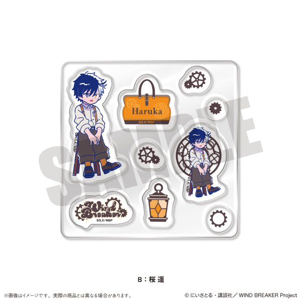 『WIND BREAKER』にゅ〜とろ バースデーグッズ 桜遥 カスタムステッカーシート B