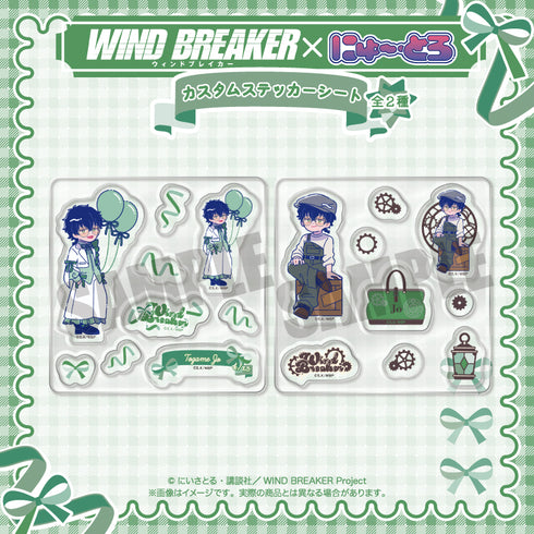 "WIND BREAKER" Nyutoro Birthday Goods: Jukamejo Custom Sticker Sheet B