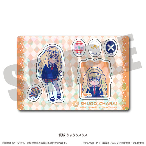 『しゅごキャラ』にゅ〜とろ 第一弾 ホログラムステッカーシート G 真城 りま&クスクス