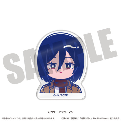 『進撃の巨人』にゅ〜とろ お顔クリップ B ミカサ・アッカーマン