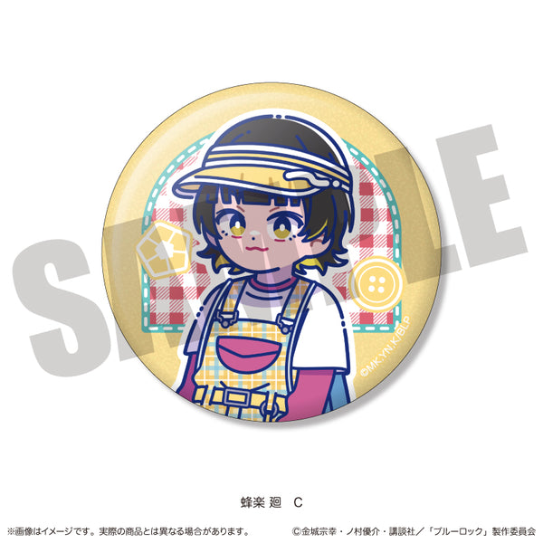 "Blue Lock" Sparkly Pin Badge: Nyu~toro, Hachiraku, Mawari Birthday C